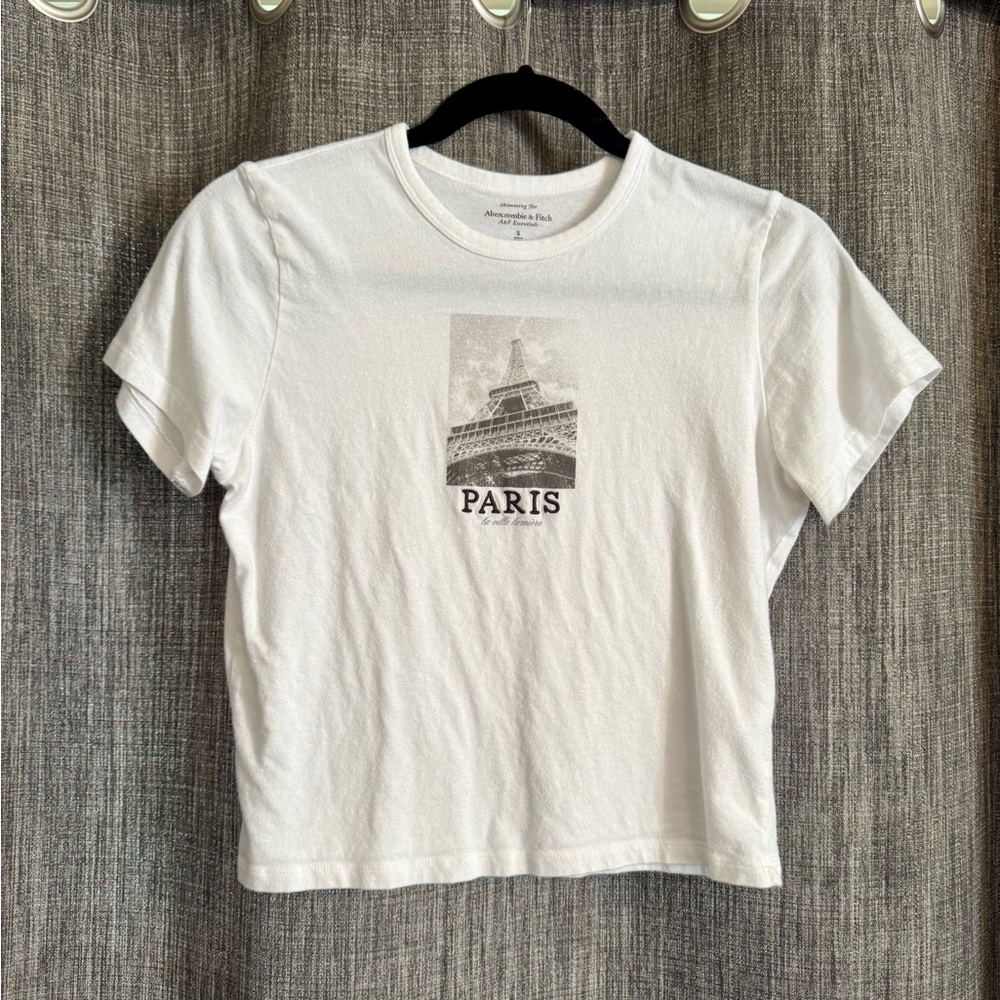 Abercrombie & Fitch Paris graphic skimming tee
